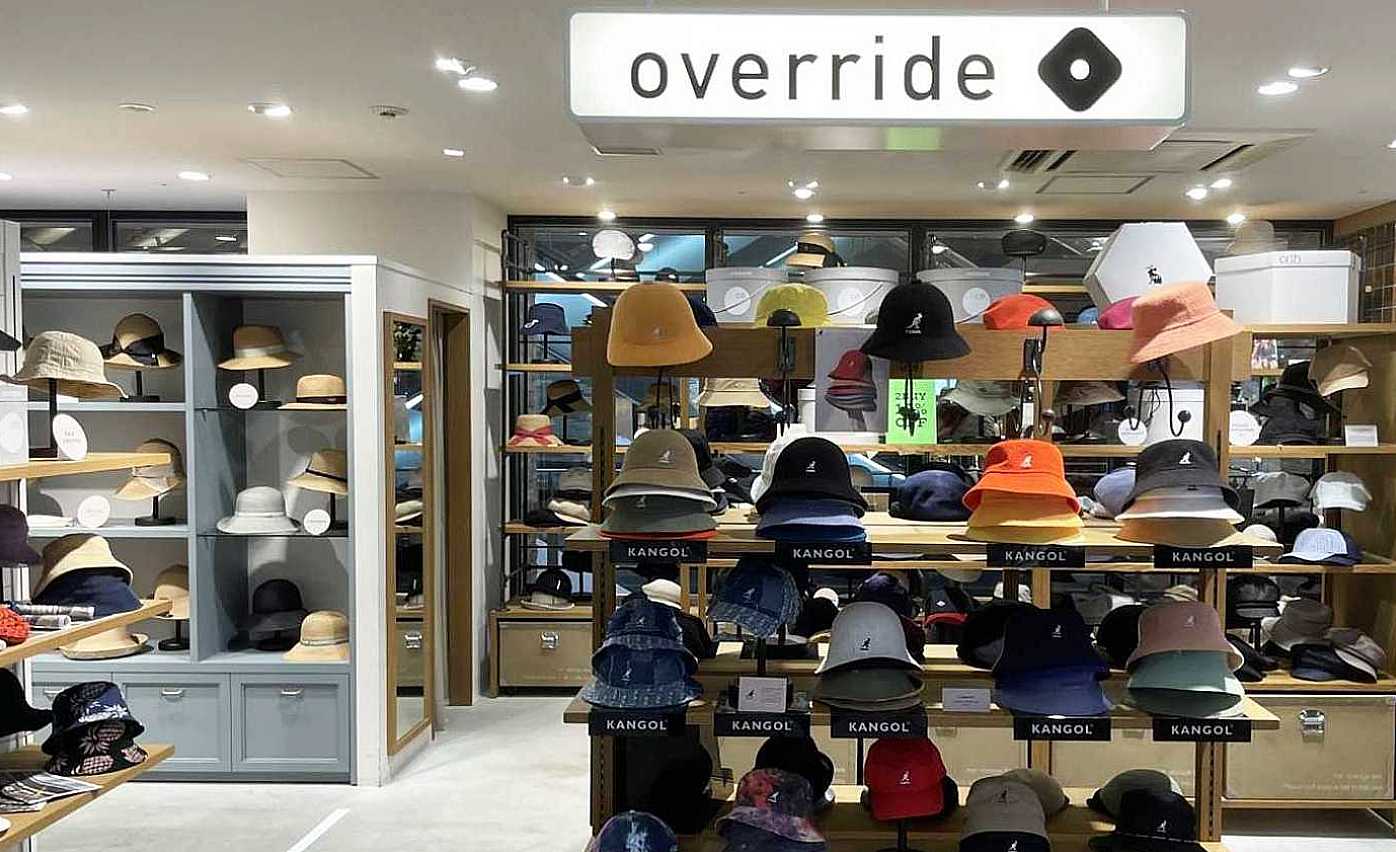 帽子セレクトショップ「OVERRIDE」アミュプラザ博多店｜販売スタッフ 